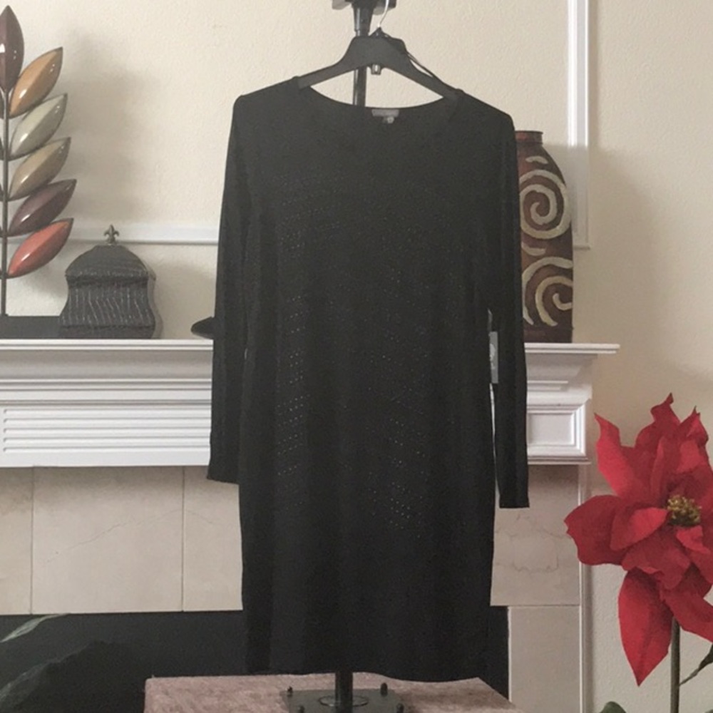 DRESSES...  Black Dress - Vince Camino - size XL